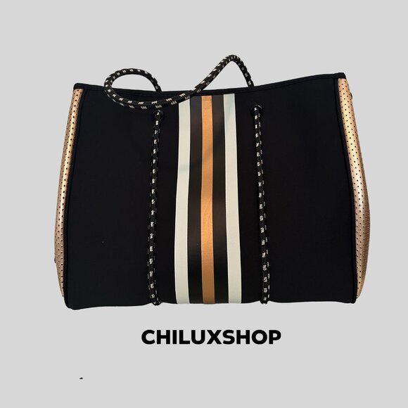 preneLOVE® CLASSIC LARGE TOTE - BLACK GOLD - Picture 2 of 4